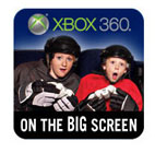 XBOX 360 - on the BIG screen