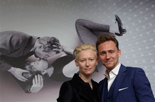 Tilda Swinton and Tom Hiddleston