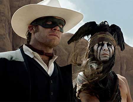 Armie Hammer, Johnny Depp, Lone Ranger photo