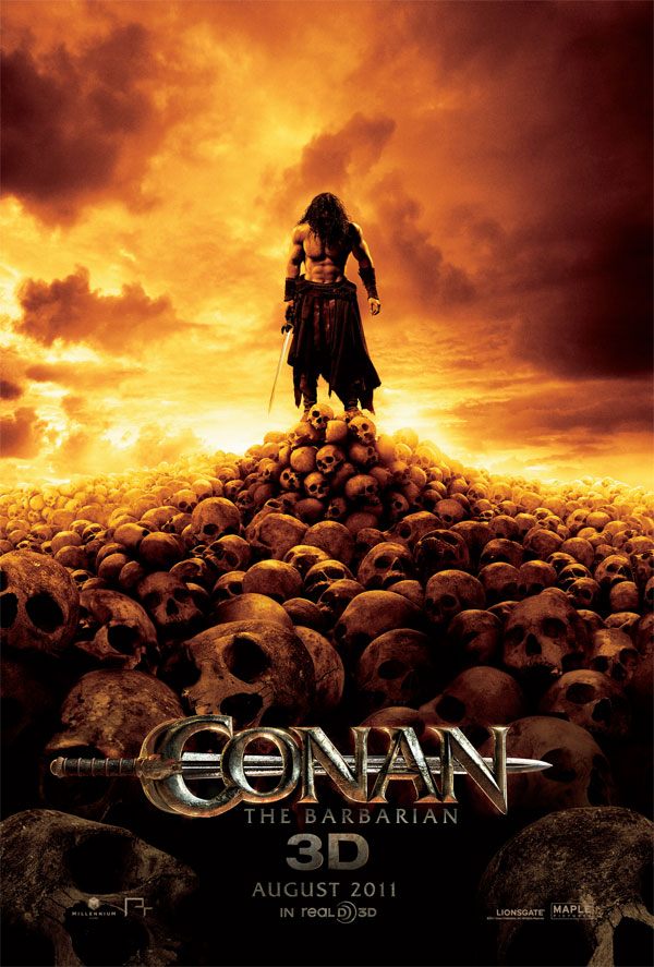 conan the barbarian poster 2011. Conan the Barbarian opens