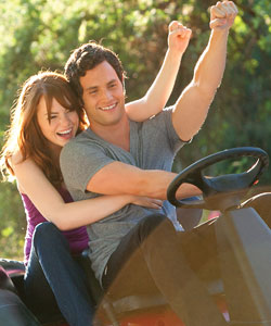 Emma Stone and Penn Badgely
