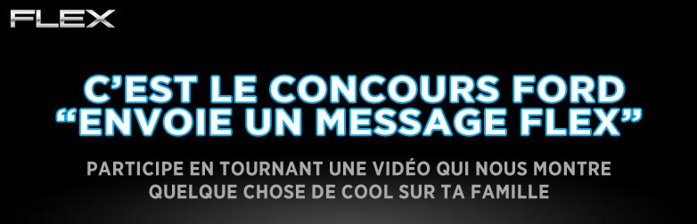 Le Ford Flex Envoyez un message Flex Feuille de route pour le concours
