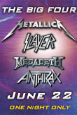 The Big Four: Metallica, Slayer, Megadeth, Anthrax