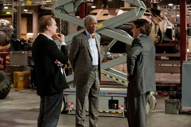 On the set of The Dark Knight Rises