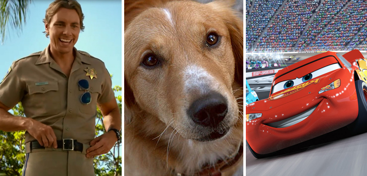 Pixar's Cars 3 and CHiPs trailers, A Dog's Purpose featurette and more make our weekly round-up