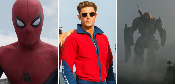 Spider-Man: Homecoming, Baywatch, Transformers and more top our weekly round-up