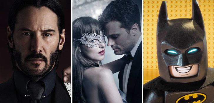 John Wick 2, Fifty Shades Darker and The Lego Batman Movie tops Tanner's What to Watch weekend preview