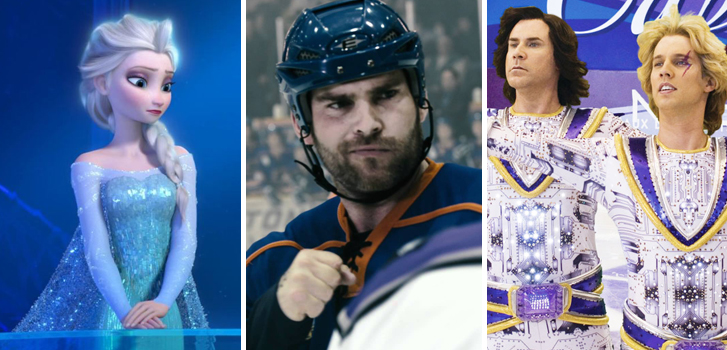 Goon, Frozen, Blades of Glory and more make our list of favourite movies on ice