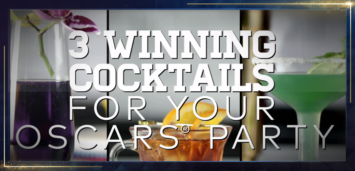 Take your Oscars party to the next level with three movie-inspired cocktails