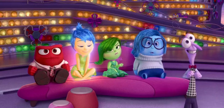 Mindy Kaling, Lewis Black and Bill Hader try to act like Joy in a new Inside Out clip