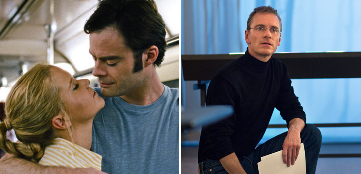 amy schumer, aaron sorkin, bill hader, michael fassbender, trainwreck, steve jobs, image