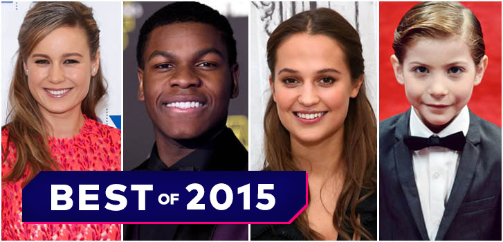 Breakout stars of 2015, Brie larson, JohnBoyega, Alicia Vikander, photo