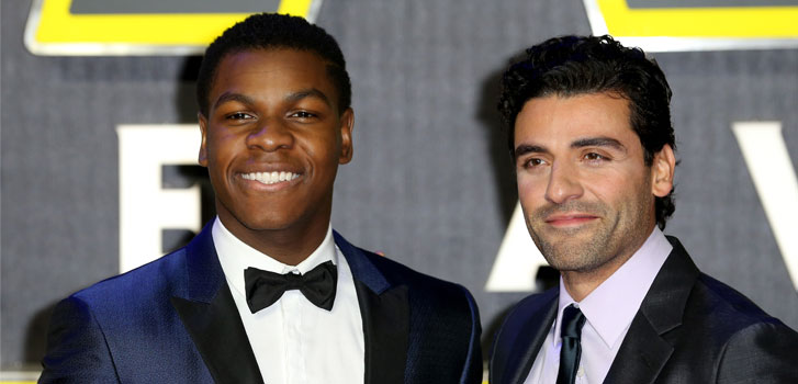 John Boyega, Oscar Isaac, Star Wars: The Force Awakens, photo