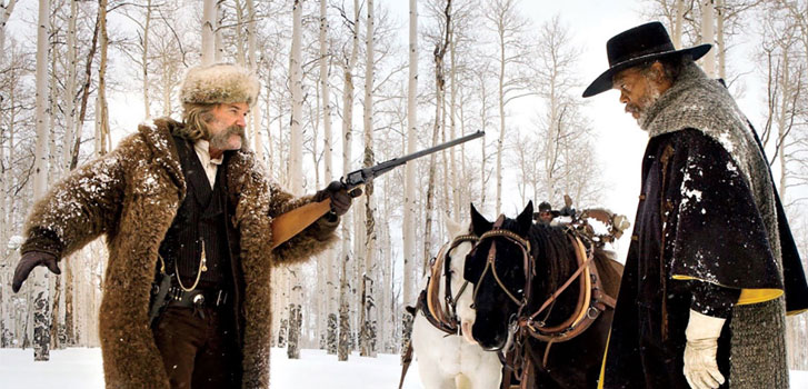 Kurt Russell, SAmuel L. Jackson, The Hateful Eight, photo