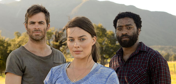 Chris Pine, margot Robbie, Chiwetel Ejiofor, Z for Zachariah, photo