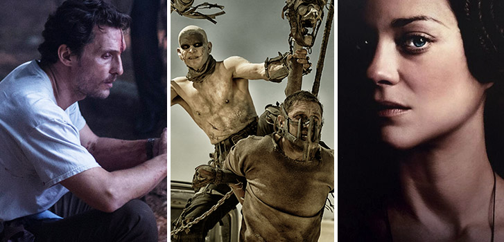 Matthew McConaughey, Sea of Trees, Mad Max: Fury Road, Marion Cotillard, Macbeth, Photo