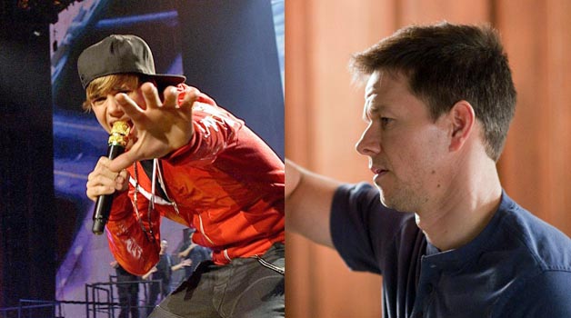 mark wahlberg, justin bieber