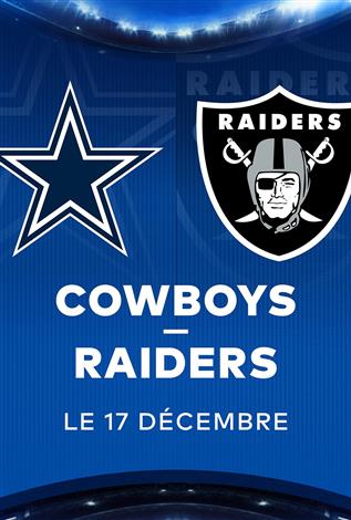 COWBOYS contre les RAIDERS – Les Dimanches soirs NFL chez Cineplex