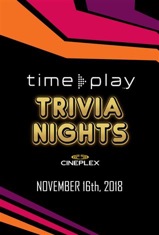 TimePlay Trivia Nights at Cineplex