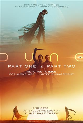 Dune: Part One & Dune: Part Two Double Feature – The IMAX Experience® poster
