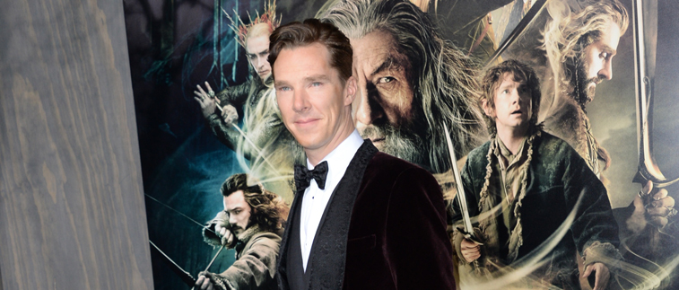Benedict Cumberbatch attends the world premiere of The Desolation of Smaug