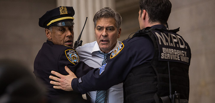 Giancarlo Esposito, George Clooney, Money Monster, photo