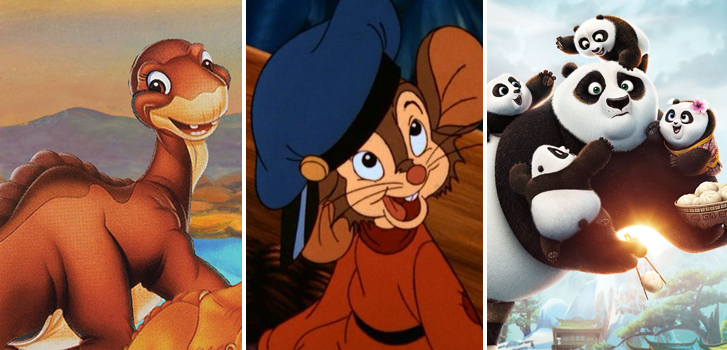 From An American Tail to Kung Fu Panda 3, our Family Favourites in October