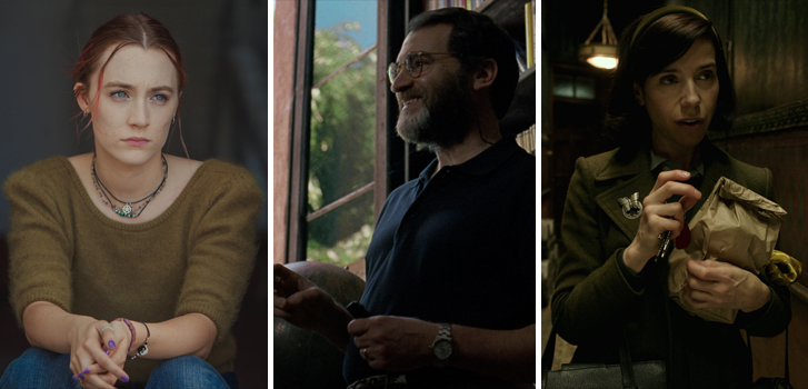 lady bird, saoirse ronan, michael stuhlbarg, call me by your name, sally hawkins, the shape of water, academy awards, supercut, video