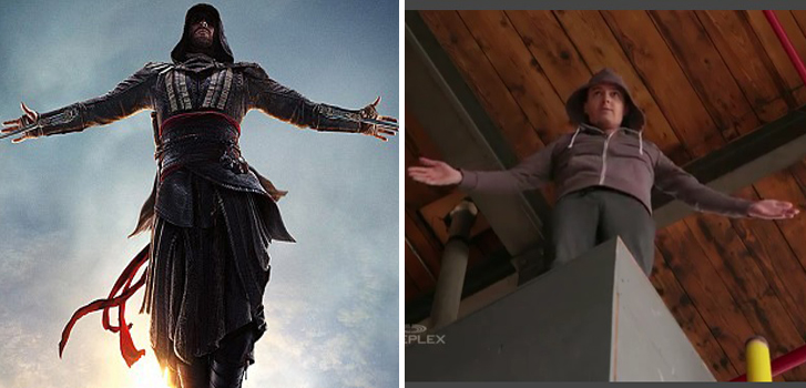 Tanner learns parkour in Assassin's Creed