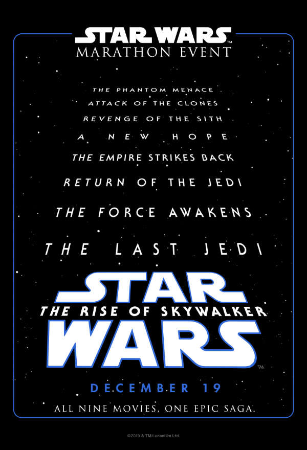 [Cineplex] 9 Movie Star Wars Marathon incl. Rise of Skywalker
