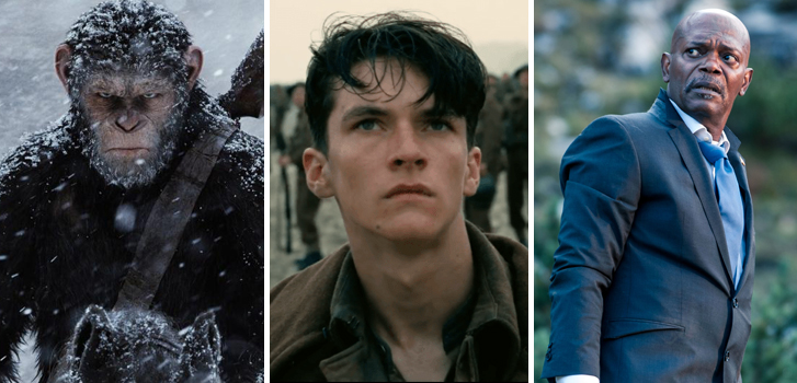 The Hitman's Bodyguard, Dunkirk, and War for the Planet of the Apes top our daily movie news roundup