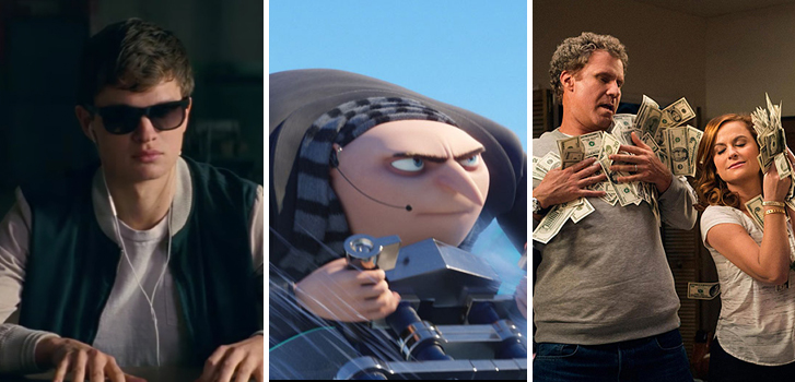 Baby Driver, Despicable Me 3 and The House make Tanner's What to Watch weekend preview