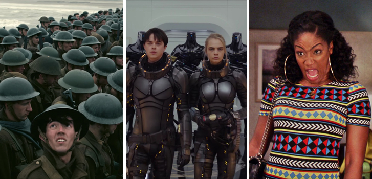 Dunkirk, Girls Trip and Valerian and the City of a Thousand Planets tops Tanner's What to Watch weekend preview