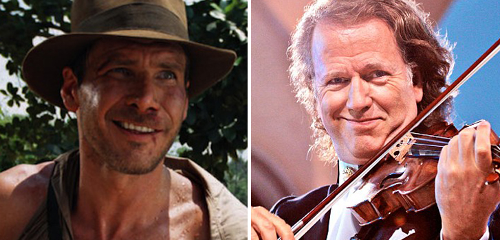 harrison ford, indiana jones, andre rieu,