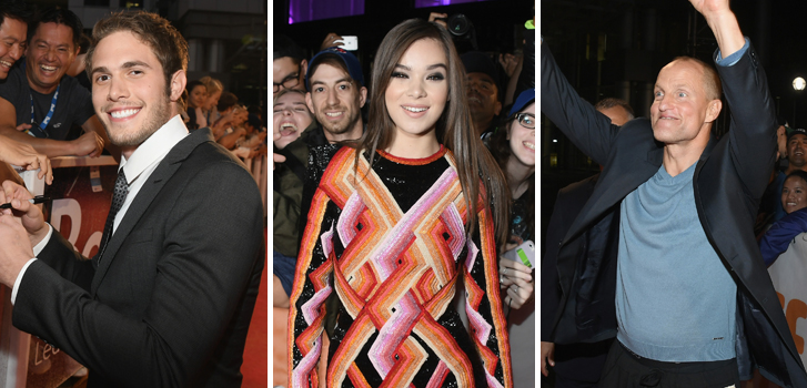 blake jenner, hailee steinfeld,woody harrelson, the edge of seventeen, tiff, red carpet, premiere