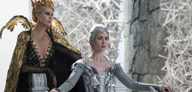 emily blunt, charlize theron, the huntsman: winter's war, movie, film, image