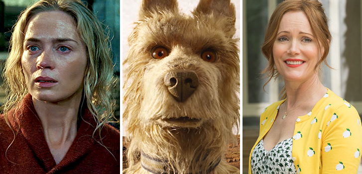 emily blunt, a quiet place, isle of dogs, wes anderson, bill murray, edward norton, bryan cranston, scarlett johansson, leslie mann, blockers, john cena, ike barinholtz,