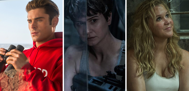 zac efron, baywatch, katherine waterston, alien covenant, amy schumer, snatched, movies, may, new releases, trailers,