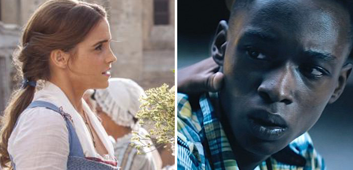 emma watson, ashton sanders, beauty and the beast, moonlight, disney, oscars, best picture, best kiss,