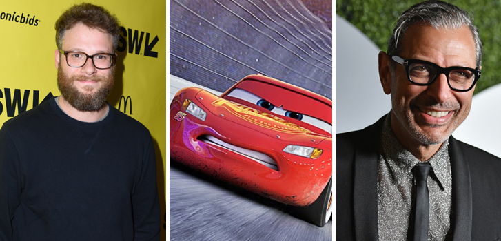 seth rogen, jeff goldblum, cars 3, cineplex, roundup, news, trailers