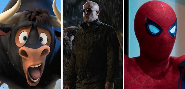 ferdinand, war for the planet of the apes, spider man, movie, news, cineplex