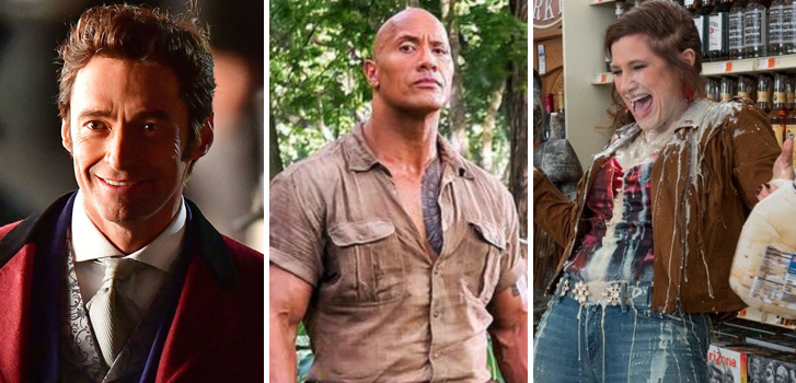 cineplex, news, trailers, movies, the greatest showman, jumanji, bad moms
