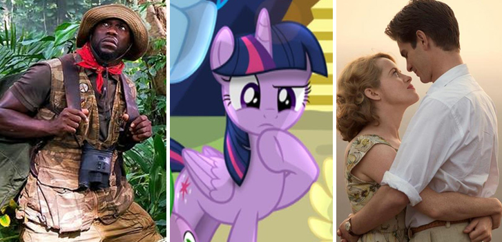 jumanji, my little pony, breathe, cineplex, trailers, posters