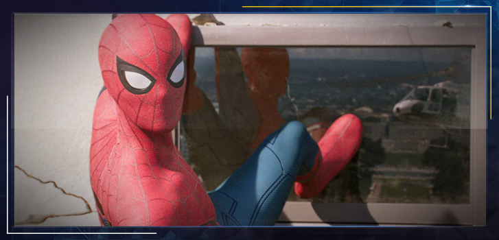 Tom Holland as your friendly neighbourhood hero in Spider-Man: Homecoming