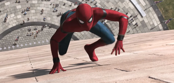 Tom Holland slings his web and fights crime as Peter Parker in Spider-Man: Homecoming trailer