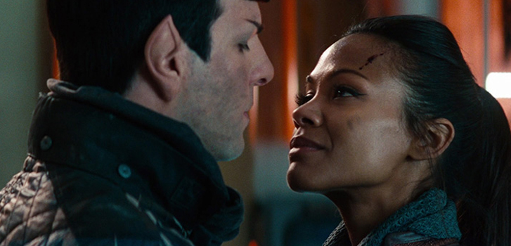 zachary quinto, zoe saldana, star trek: beyond, clip, image, movie,